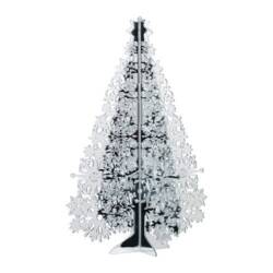 silver christmas tree