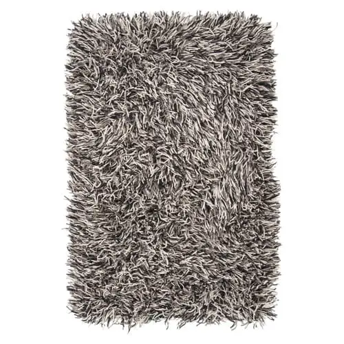 plush grey rug