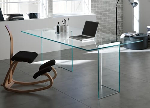 Italian glass desk
