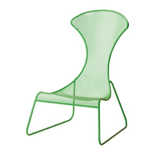 bright green chair