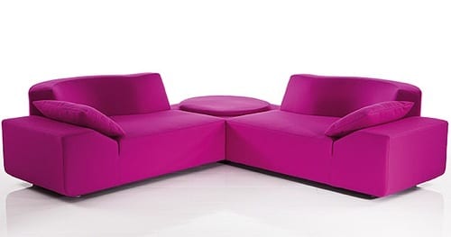 pink sectional sofa