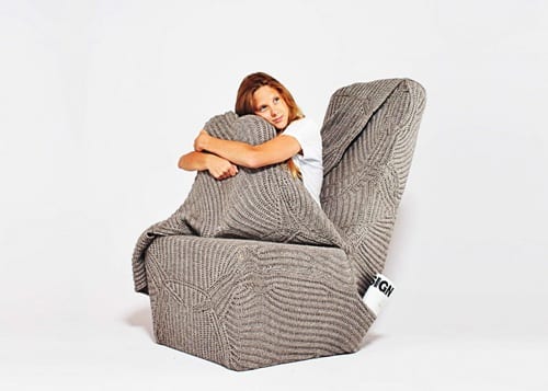 Winter Warmth: The Blanket Chair by Aga Brzostek
