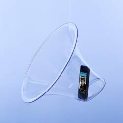 glass iPhone speaker