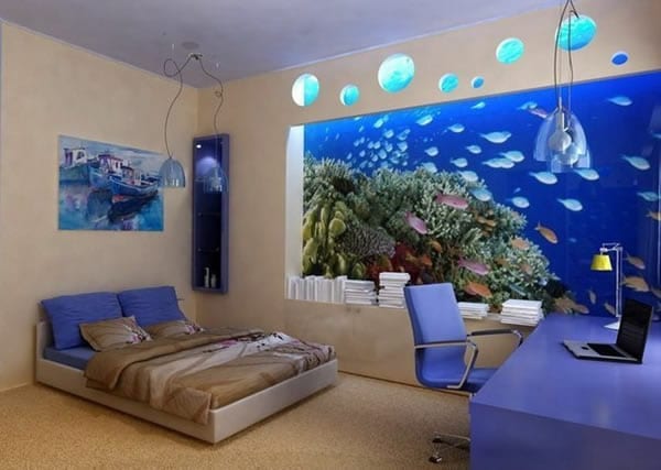 50 Wall Aquarium Pictures And Designs Furniture Fashion