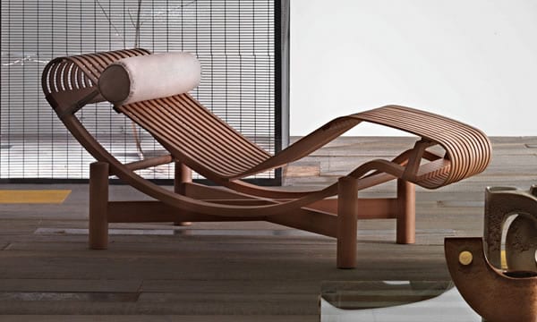 modern outdoor lounger