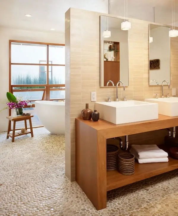 spa bathroom materials ideas