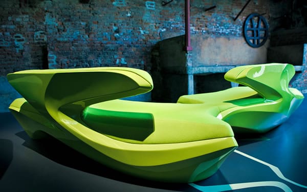 Zaha Hahdid futuristic sofa