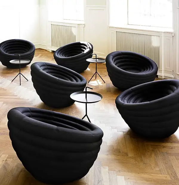 Modern Relaxation in the Blow Lounge Chair by Hay