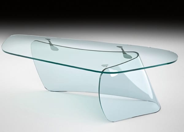 Sophisticated clear glas office furniture
