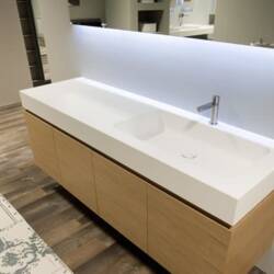 Sleek Bathroom Sensibility: Arco Countertop by Antonio Lupi
