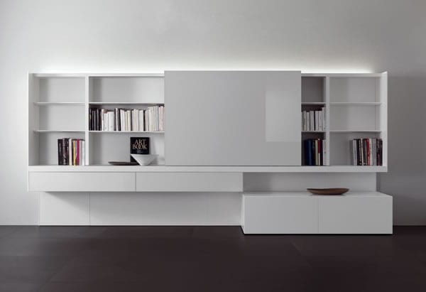 white bookshelf design ideas