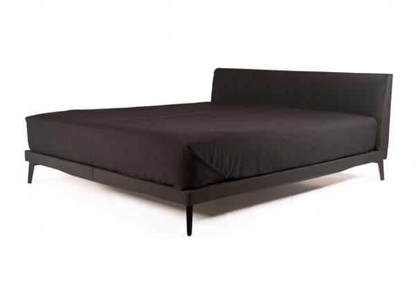 dark gray designer bed
