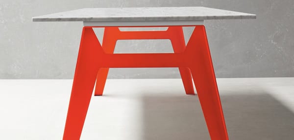 Go Minimalist with the Welded Table by Bonaldo Red