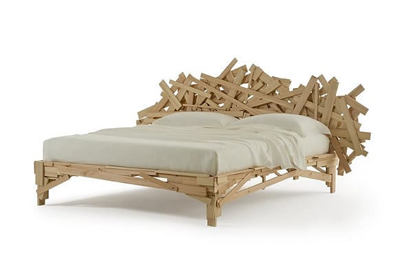 Rustic Chaos and Art: Favela Bed by Edra
