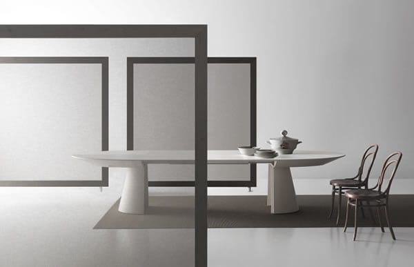 Versatile Dining: The Adagio Extensible Table by Bauline