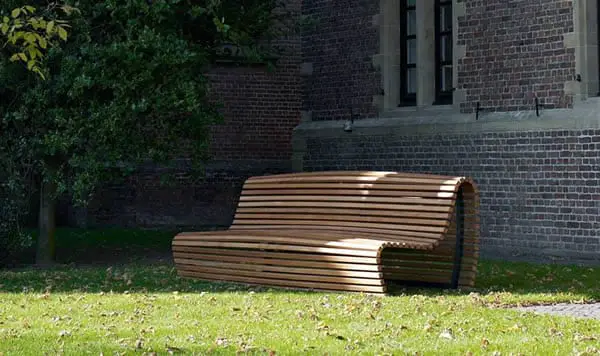Outdoor Relaxing Style: Titikaka Bench by B&B Italia