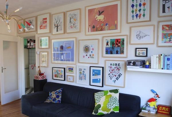 Displaying kids artwork ideas