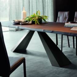 Dramatic Dining with Eliot Wood Table by Cattelan Italia