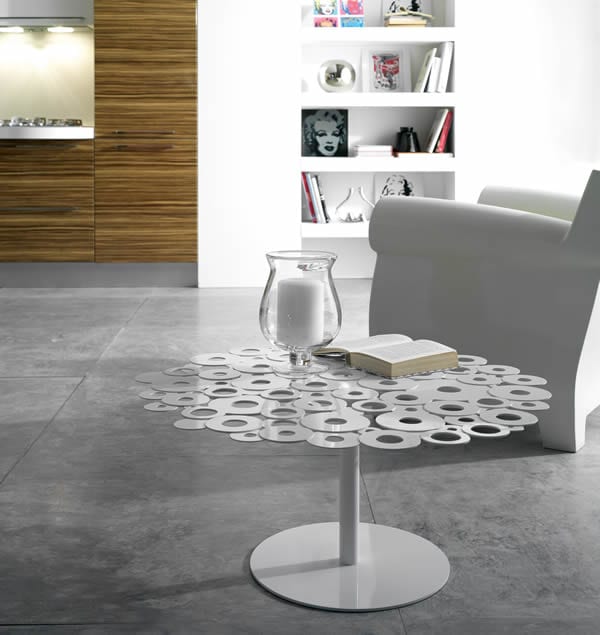 Embroidered Inspiration: Centrino Table by Matrix
