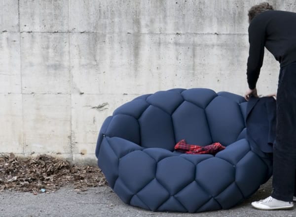 Pillow Comfortable: The Quilt Sofa and Armchair by Ronan & Erwan