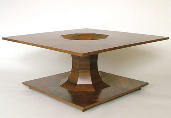 wooden table design by Fred Bayer