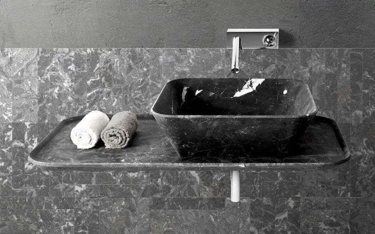 contemporary bathroom marble sink