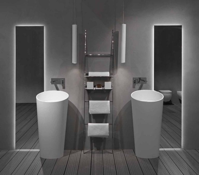 Futuristic Bathroom: Circle & Smooth Bathroom Collection