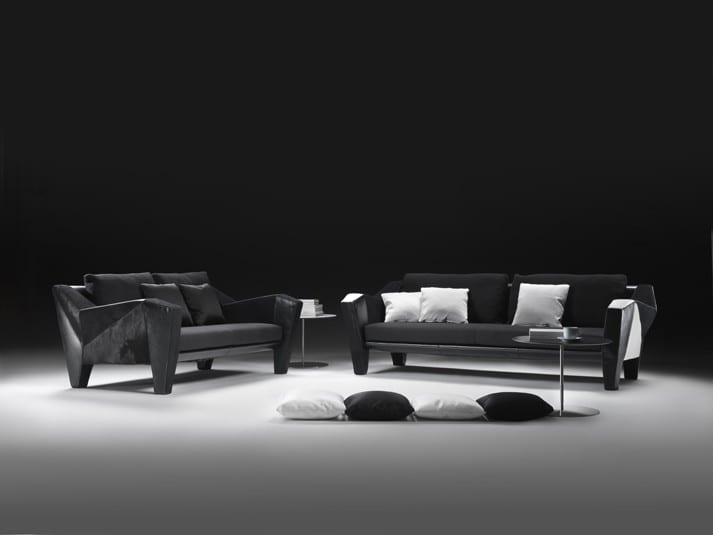 black and white furniture by Mario Bellini