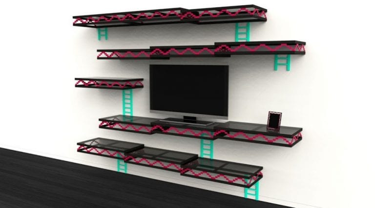 Nostalgic Storage: Donkey Kong Wall System by Igor Chak