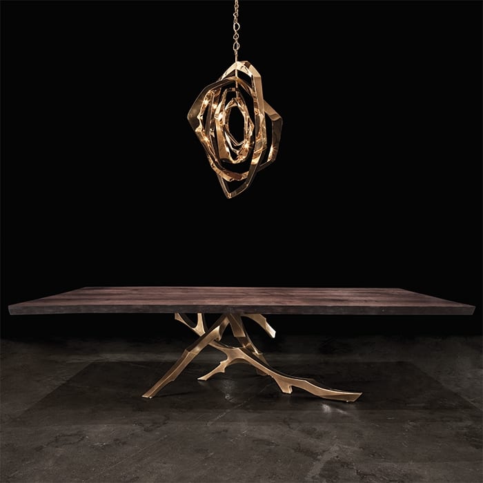 Modern dining Grolier table by Hudson furniture