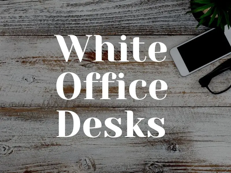 The White Desk With Drawers Office Or Home