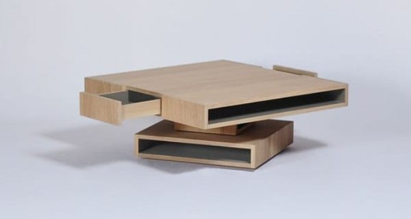 The Cubocarré Coffee Table by Les Ateliers du Drugeot