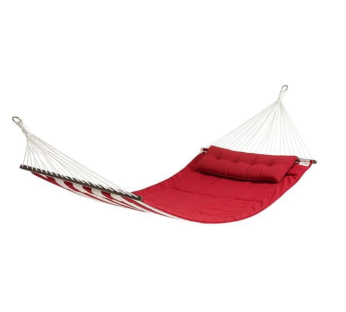 red outdoor summer bed