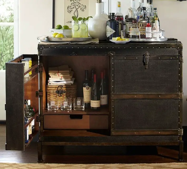 Travel-Inspired: Ludlow Trunk Bar by Pottery Barn