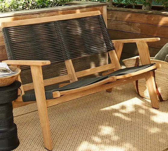 outdoor modern bench design