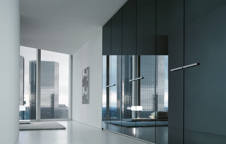 large glass wardrobe design