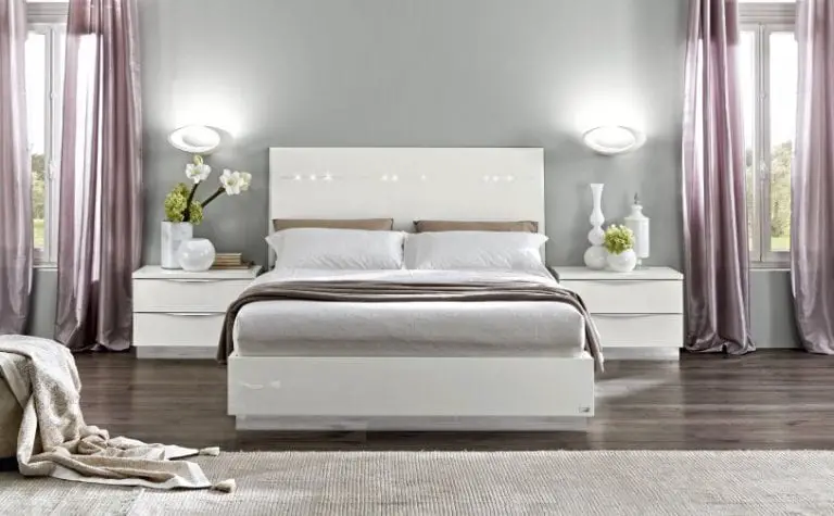 contemporary white bed design ideas