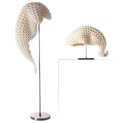 Innovative Origami: Dragon’s Tail Lamp Collection by Hive