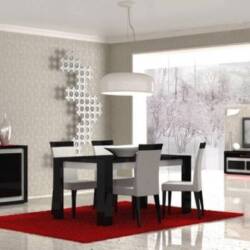 black glossy dining room furniture