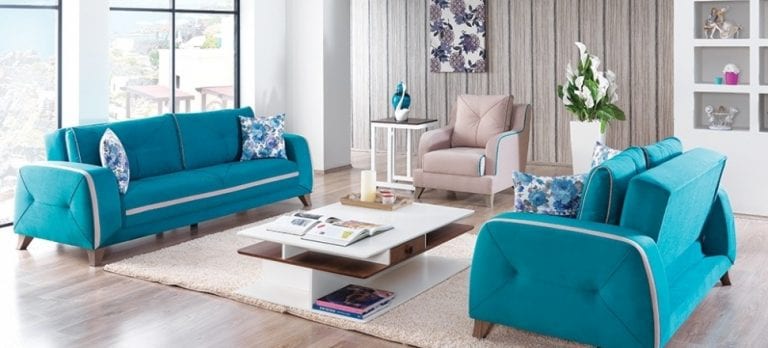 blue neon contemporary sofas