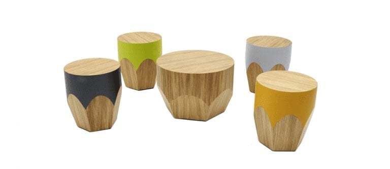 The Pencil Stool by Paulo Antunes: Simple, Bold, and Bright
