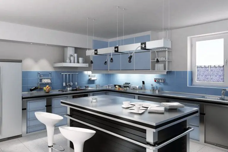 Black-White-Blue-Kitchen-Color-Combination