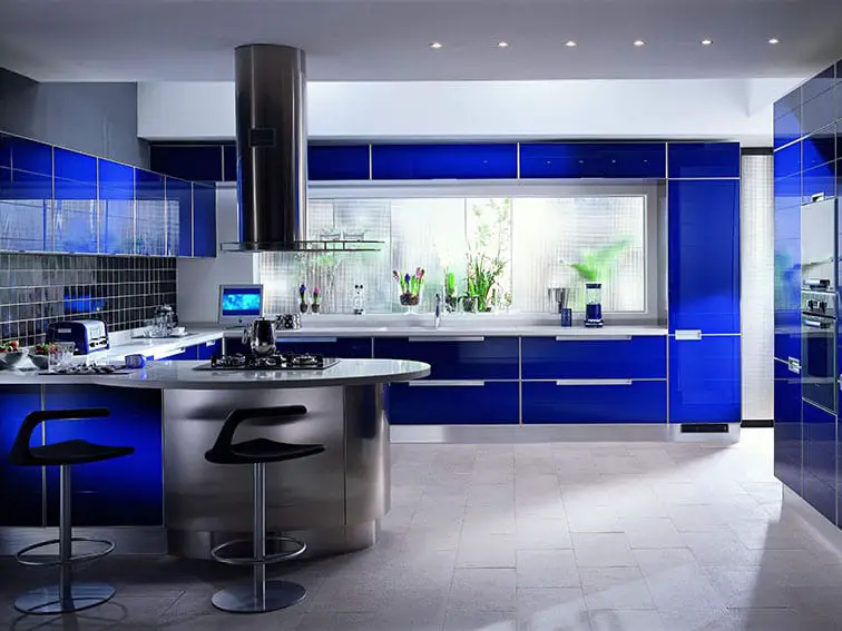 Blue-Modern-Kitchen-Design