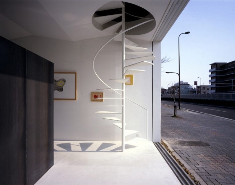 minimalist spiral staircase