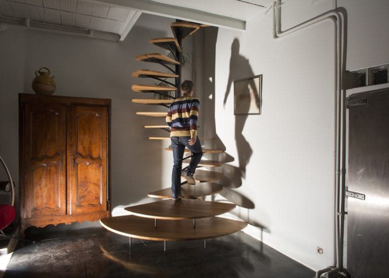 Paul Coudamy incredible spiral staircase