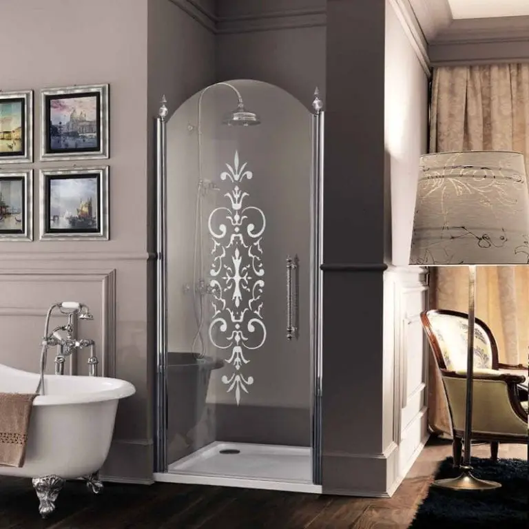 traditional glass shower door