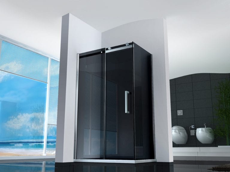 Decorative Glass Shower Doors Designs for a Bathroom