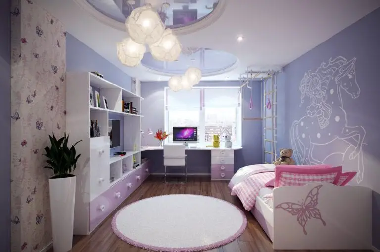 girls lavender bedroom