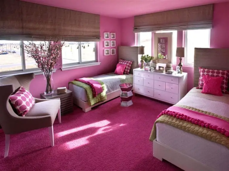 girls purple bedroom