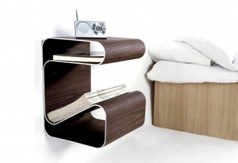 wall mounted nightstand